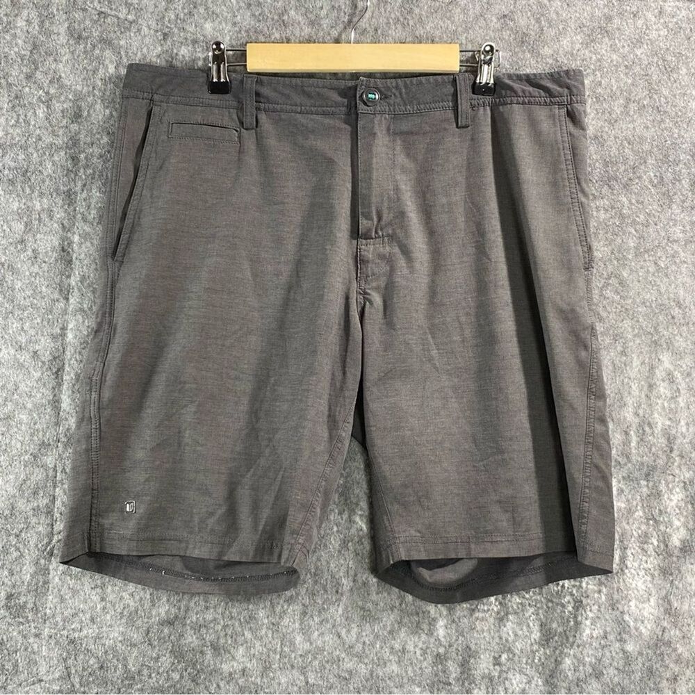 Linksoul‎ Shorts Mens 38 Gray Golf Stretch Performance Lightweight 9 Inseam